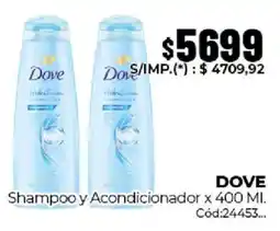 Diarco Dove shampoo y acondicionador oferta