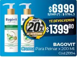 Diarco Bagovit crema para peinar oferta