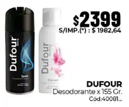 Diarco Dufour desodorante oferta