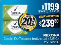 Diarco Rexona jabón de tocador individual oferta