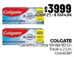 Diarco Colgate dentifrico ultra white oferta