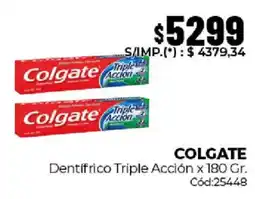 Diarco Colgate dentifrico triple acción oferta