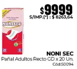 Diarco Noni sec pañal adultos recto GD oferta