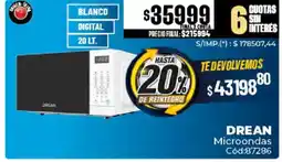 Diarco Drean microondas oferta