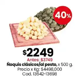 Coto Ñoquis clásicos/al pesto oferta