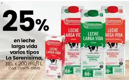Coto En leche larga vida varios tipos la serenísima, ttb. oferta