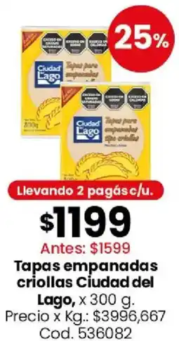 Coto Ciudad del lago tapas empanadas criollas oferta