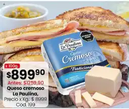 Coto La paulina queso cremoso oferta