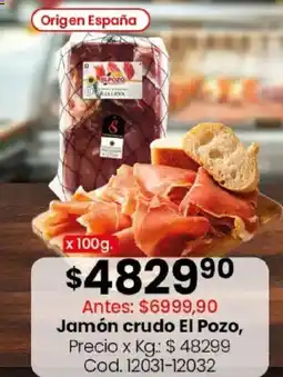 Coto El pozo jamón crudo oferta