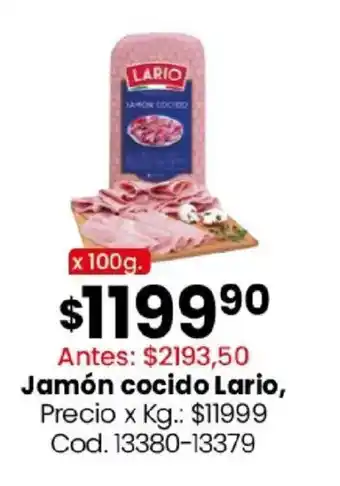 Coto Lario jamón cocido oferta