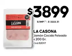Diarco La casona jamón cocido feteado oferta