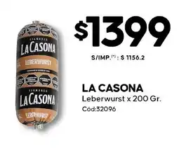 Diarco La casona leberwurst oferta