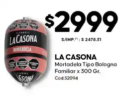 Diarco La casona mortadela tipo bologna familiar oferta