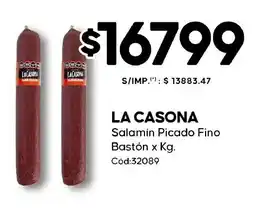 Diarco La casona salamín picado fino bastón oferta