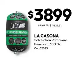 Diarco La casona salchichón primavera familiar oferta