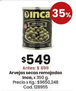 Coto Inca arvejas secas remojadas oferta