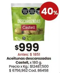 Coto Castell aceitunas descarozadas oferta