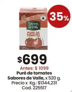 Coto Sabores de valle puré de tomates oferta
