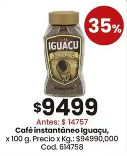 Coto Iguaçu café instantáneo oferta