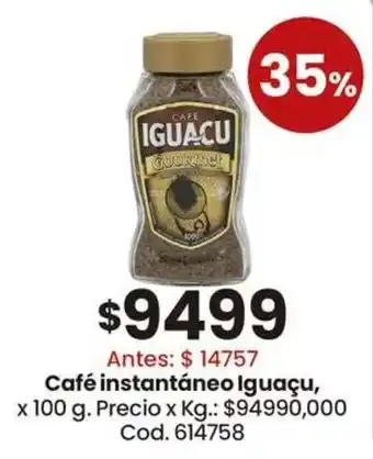 Coto Iguaçu café instantáneo oferta