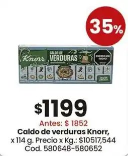 Coto Knorr caldo de verduras oferta