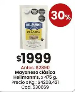 Coto Hellmann's mayonesa clásica oferta