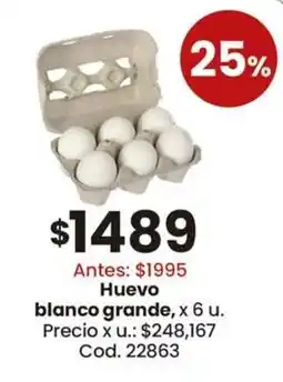 Coto Huevo blanco grande oferta