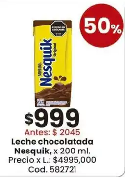 Coto Nesquik leche chocolatada oferta