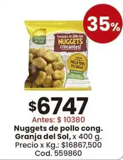 Coto Granja del sol nuggets de pollo cong. oferta