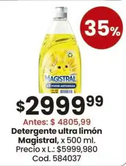 Coto Magistral detergente ultra limón oferta