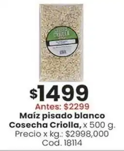 Coto Cosecha criolla maíz pisado blanco oferta