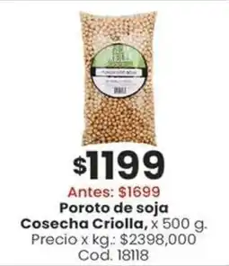 Coto Cosecha criolla poroto de soja oferta