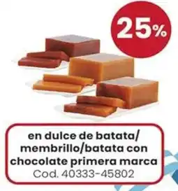 Coto En dulce de batata/ membrillo/batata con chocolate primera marca oferta
