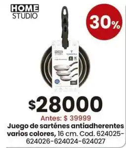 Coto Home studio juego de sarténes antiadherentes varios colores oferta