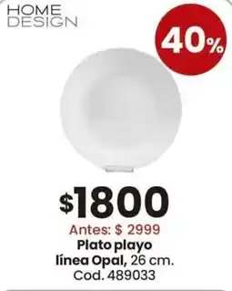 Coto Home design plato playo línea opal oferta