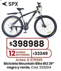 Coto Spx bicicleta mountain bike bt2 29" negro y verde oferta
