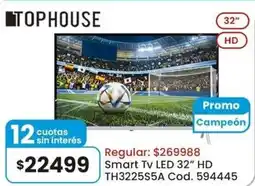Coto Tophouse smart tv led 32" oferta