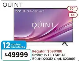 Coto Qüint smart tv led 50" 4k oferta