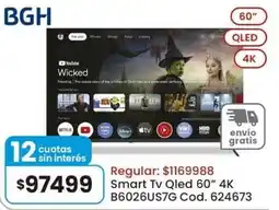 Coto Bgh smart tv qled 60" 4k oferta