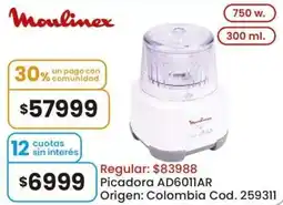 Coto Moulinex picadora AD6011AR oferta