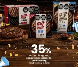 Coto Paty en hamburguesa congelada clásica/de cancha oferta