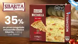Coto Sibarita en pizza congelada mozzarella clásica oferta