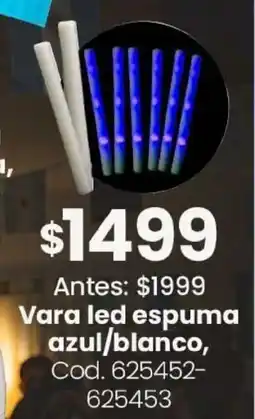 Coto Vara led espuma azul/blanco oferta