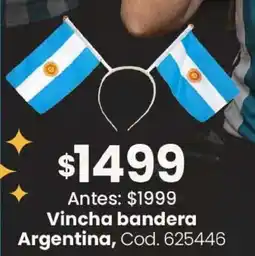Coto Argentina vincha bandera oferta