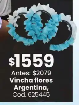 Coto Argentina vincha flores oferta