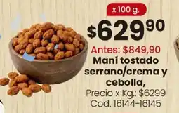 Coto Mani tostado serrano/crema y cebolla oferta
