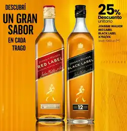 Changomas Johnnie walker red label /black label oferta