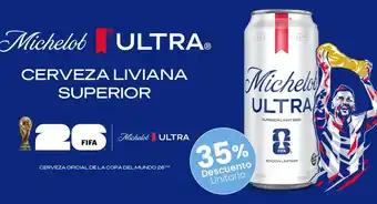 Michelob ultra cerveza liviana superior