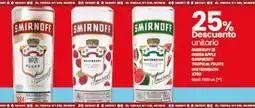 Changomas Smirnoff green apple raspberry tropical fruits watermelon oferta