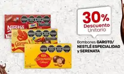 Changomas Garoto/ nestlé especialidad y serenata bombones oferta